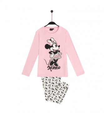 Disney Schlafanzug mit langen rmeln Minnie Posh rosa