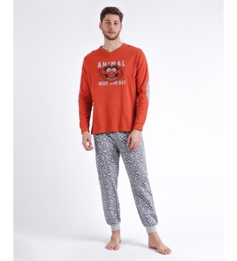 Disney Pyjama Night and Day  manches longues rouge