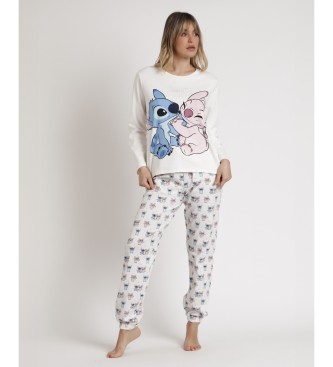 Disney Pijama Manga Larga Ohana blanco