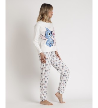 Disney Pijama Manga Larga Ohana blanco