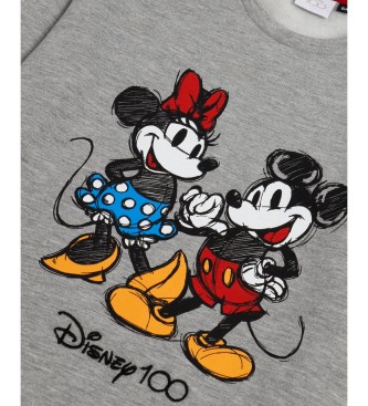 Disney Pigiama a maniche lunghe con disegno grigio