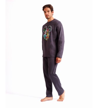 Disney Pijama Manga Larga Steet Graffiti gris