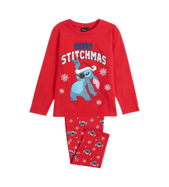 Disney Pyjama  manches longues Stitchmas rouge