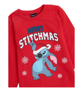 Disney Pyjama  manches longues Stitchmas rouge