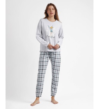 Disney  Tinkerbell grijs pyjama lange mouwen