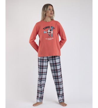 Disney Pajamas Long Sleeve Winter Club red