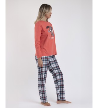 Disney Pyjama Lange Mouw Winter Club rood