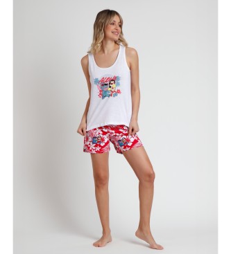 Disney Pyjama sans manches Lilo & Stitch rouge