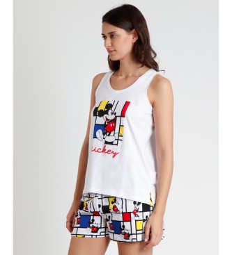 Disney Mickey Mondrian weier rmelloser Pyjama