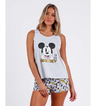 Disney Mickey zomer pyjama zonder mouwen grijs