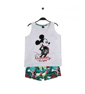 Disney Mickey Jungle Schlafanzug grau