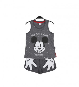 Disney Mickey Schlafanzug grau