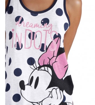 Disney Pijama Minnie Dots marino, blanco