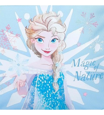 Disney Mala com trs compartimentos Frozen Magic ice azul