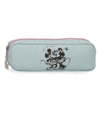 Disney Mickey and Minnie Kisses blue pencil case