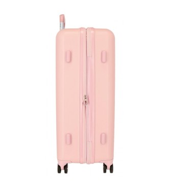 Disney Juego de maletas rgidas Disney Minnie Heart 55 - 70 cm rosa