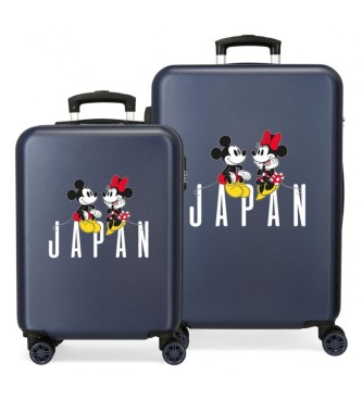 Disney Disney Trip to Japan 55 - 65 cm navy hard sided luggage set