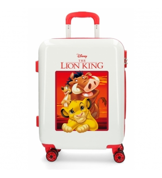 Joumma Bags Czerwona sztywna walizka kabinowa The Lion King -34x55x20cm
