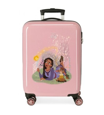 Disney Realizza una valigia da cabina rigida Wish 55 cm rosa