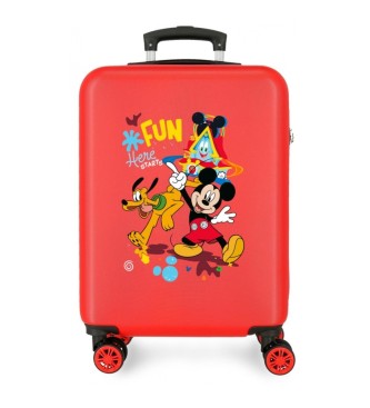 Disney Disney Here Starts Valigia cabina rigida rossa da 55 cm