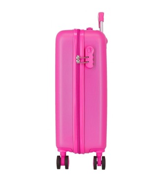 Disney Różowy bagaż kabinowy z podpisem Disney Mickey 55 cm
