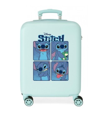 Disney Mala de cabina rígida turquesa de 55 cm da Disney Stitch Moods
