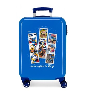 Disney Cabin size Disney 100 Once upon a story 55 cm blue rigid suitcase