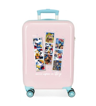 Disney Disney 100 Once upon a story 55 cm różowa walizka kabinowa Disney 100 Once upon a story 55 cm różowa