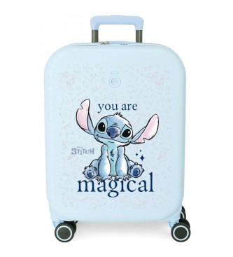 Disney Stitch You are magical 55 cm cabin case light blue