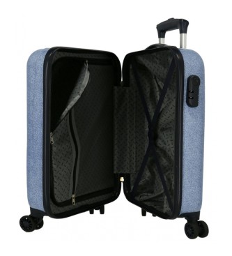 Disney Hard sided cabin case Stitch You are magical 55 cm blue