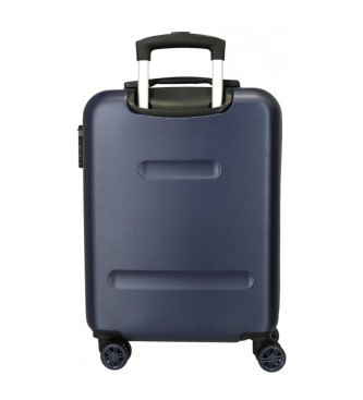 Disney Cabin size suitcase Stitch Excited rigid 55 cm navy blue
