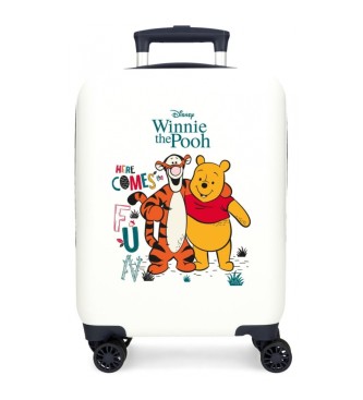 Disney Kuffert i kabinestrrelse Winnieh the pooh rigid 50 cm hvid