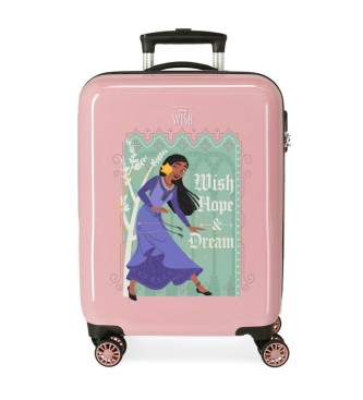 Disney Kuffert i kabinestrrelse Wishes come true rigid 55 cm pink