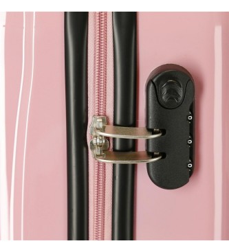 Disney Kuffert i kabinestrrelse Wishes come true rigid 55 cm pink
