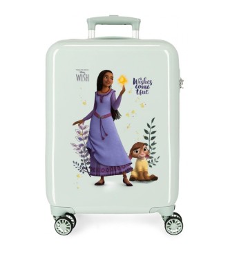 Disney Kuffert i kabinestrrelse Wishes come true rigid 55 cm grn
