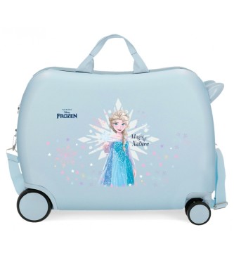 Disney Kinderkoffer 2 wielen multidirectioneel Frozen Magic Ice blauw