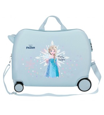 Disney Children's suitcase 2 wheels multidirectional Frozen Magic Ice blue