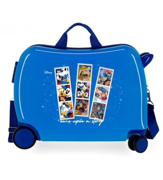 Disney Otroški kovček Disney 100 Once upon a story 2 večsmerni kolesi modra