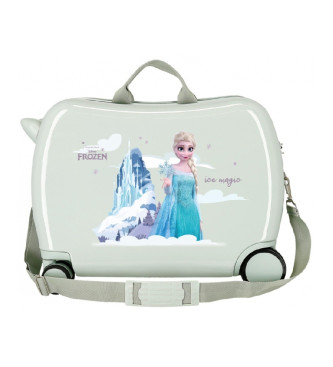Disney Suitcase Frozen Arendelle is magic multidirectional wheels green