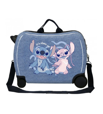 Disney Stitch Dance it out 2 kołowa walizka wielokierunkowa niebieska