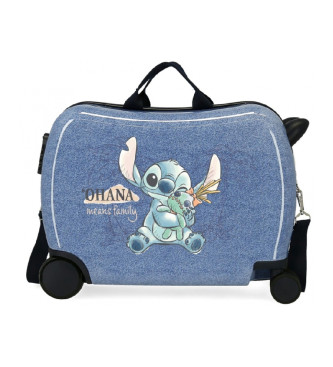 Disney Koffer Stitch Means Familie 2 multidirektionale Rder blau