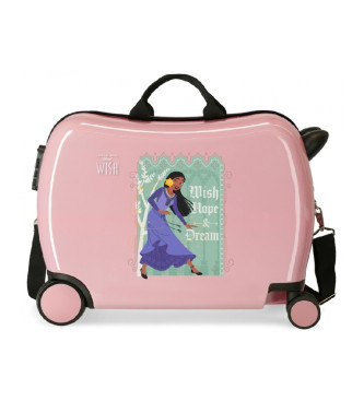 Disney Wishes come true 2 wheeled multidirectional suitcase pink (valise multidirectionnelle  2 roues)
