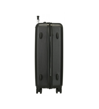 Disney Medium suitcase Mickey Studs black