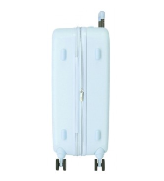 Disney Medium suitcase Stitch You are magical 70 cm light blue