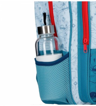 Disney Mickey Road Trip nursery backpack with trolley blue