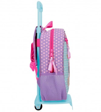 Disney Minnie Today is my day plecak przedszkolny z wózkiem 28 cm liliowy 