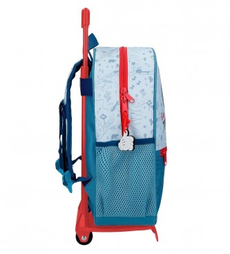 Disney Mickey Road Trip 33cm backpack with trolley blue