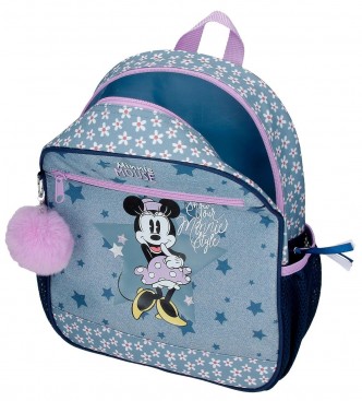 Disney Minnie Style nahrbtnik z vozičkom modra -27x33x11cm