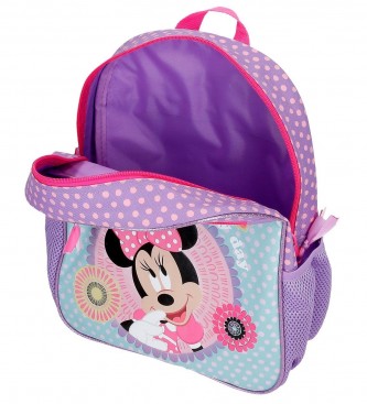 Disney Minnie Hoje  o meu dia mochila com carrinho 33 cm roxo