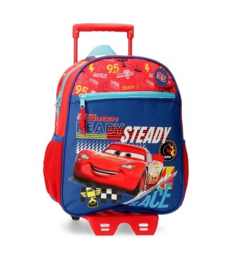 Disney Cars Lets race 33 cm rugzak met trolley rood